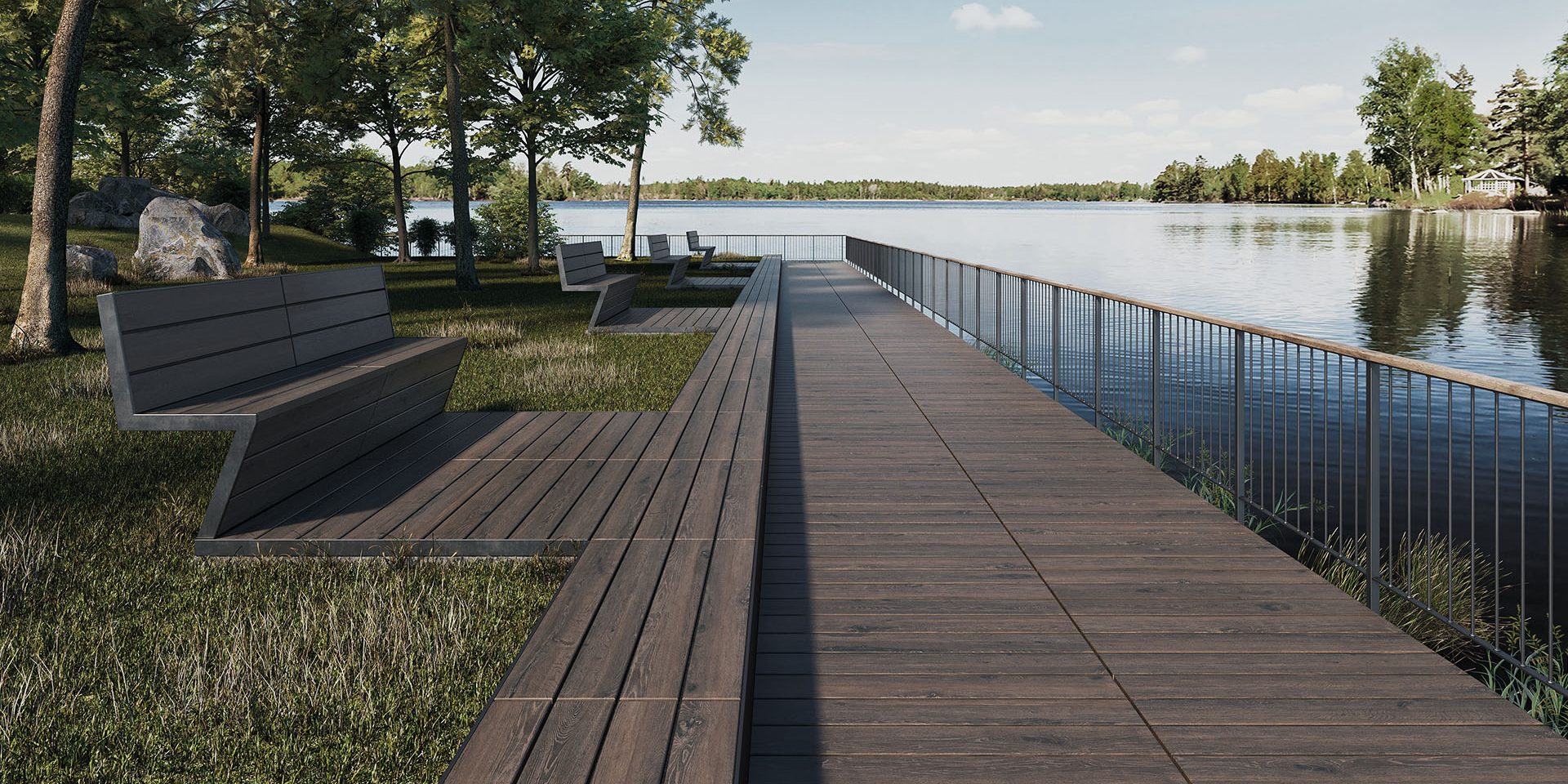 Exadeck Decking for Public Spaces